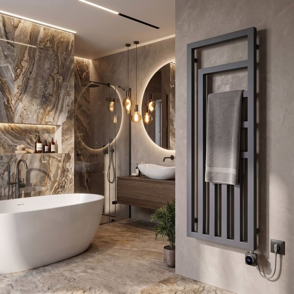 Електрически радиатор Rea Modus 140x50 см Сив