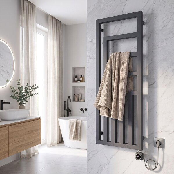 Електрически радиатор Rea Modus 140x50 см Сив