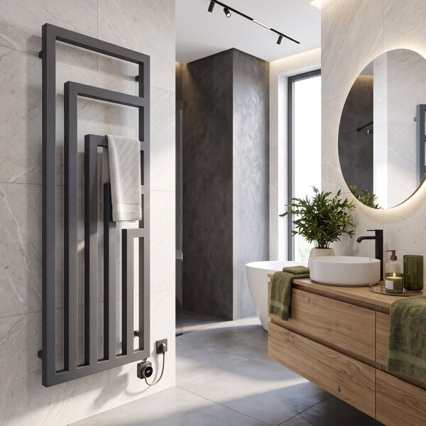 Електрически радиатор Rea Modus 140x50 см Сив