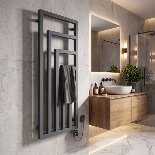 Електрически радиатор Rea Modus 140x50 см Сив