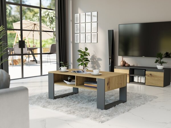 Модерна масичка за кафе 58 x 90 x 55 cm aнтрацит