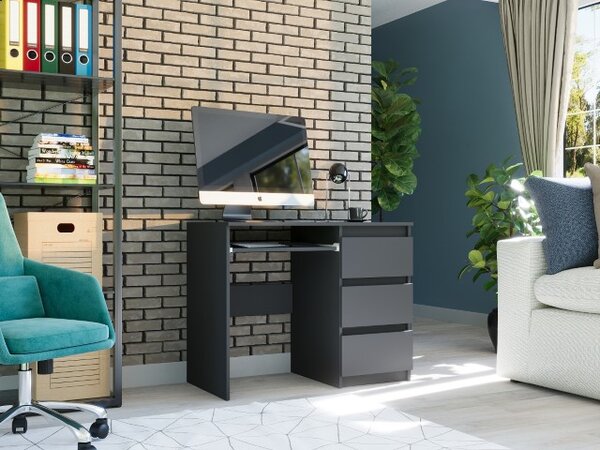 Писалище, офис бюро с чекмеджета MODERN N-3 - различни цветови варианти сонома микс бяло