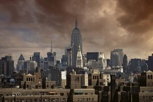 Флизелинов фототапет небостъргачи в ню йорк 375 x 250 см