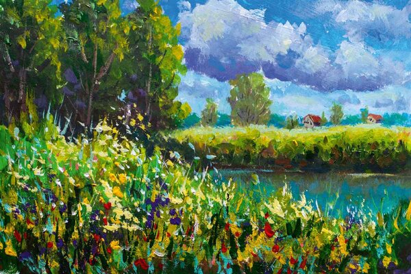 Флизелинов фототапет картина - висока трева 375 x 250 см