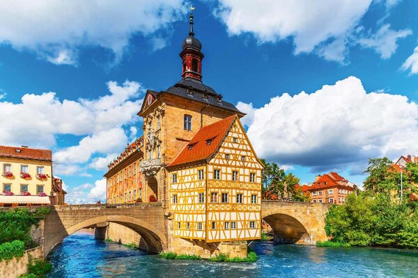 Флизелинов фототапет кметство на бамберг 375 x 250 см