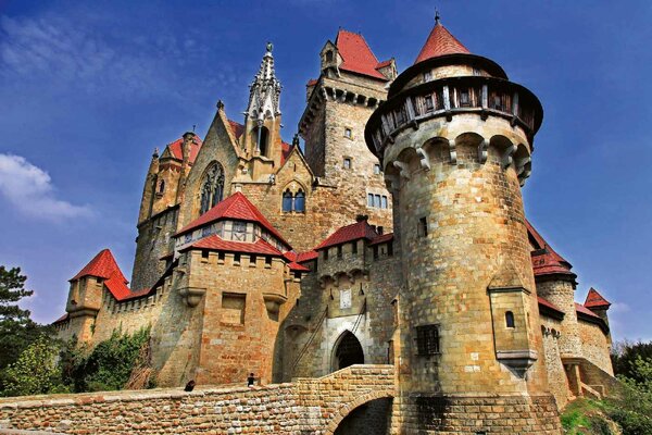 Флизелинов фототапет замъкът кройценщайн, австрия 375 x 250 см
