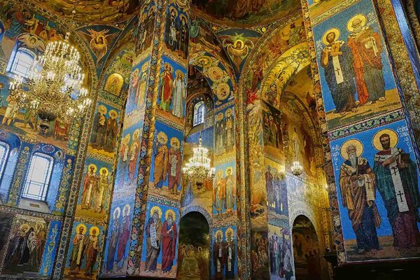 Флизелинов фототапет интериор на църквата 375 x 250 см