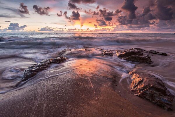 Флизелинов фототапет морски вълни 375 x 250 см