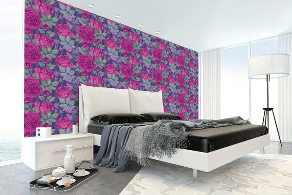 Самозалепваща се флизелинова фототапета винтидж векторни цветя ii. 375 x 250 см