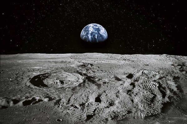 Флизелинов фототапет земята на хоризонта 375 x 250 см