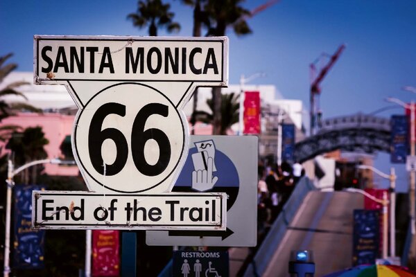 Флизелинов фототапет край на route 66 375 x 250 см