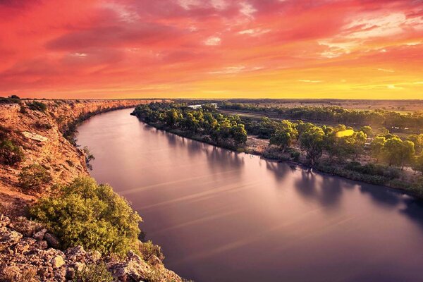 Флизелинов фототапет река мъри, австралия 375 x 250 см
