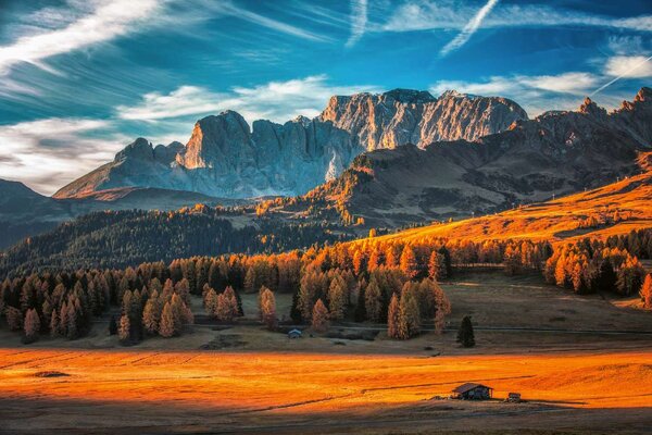 Флизелинов фототапет есенна скална гледка 375 x 250 см