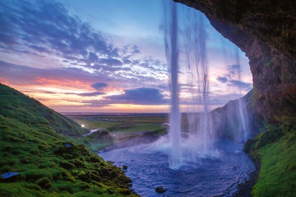 Флизелинов фототапет селйаландсфос, исландия 375 x 250 см