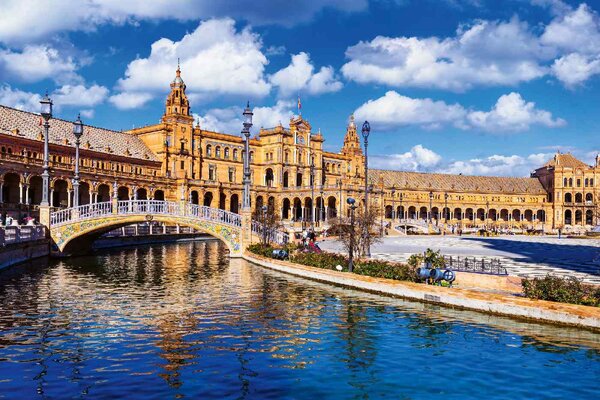 Флизелинов фототапет plaza de espa?a, севиля 375 x 250 см