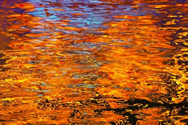 Флизелинов фототапет отражение на светлината във вода 375 x 250 см