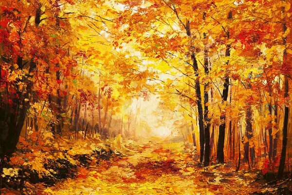 Флизелинов фототапет картина - есенна гора 375 x 250 см