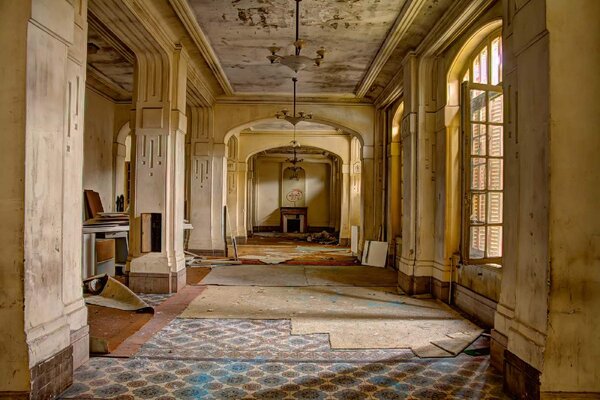 Флизелинов фототапет камина със стара стена 375 x 250 см
