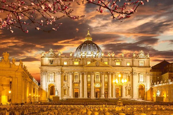 Флизелинов фототапет базиликата свети петър iv 375 x 250 см