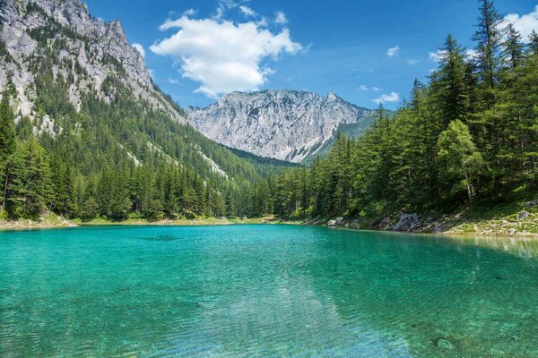 Флизелинов фототапет австрийско алпийско езеро 375 x 250 см