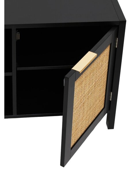 Черна маса за телевизор 120x52x38 cm Sherman – Premier Housewares