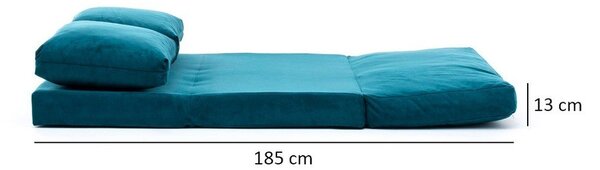 Разтегателен диван в петролен цвят 120 cm Taida – Balcab Home
