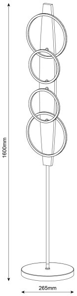 LED подова лампа MELISA LED/25W/230V борова