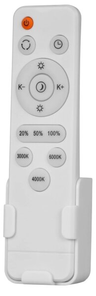 LED димируема таванна лампа KERN LED/100W/230V, Ø 100 см, черна + дистанционно управление