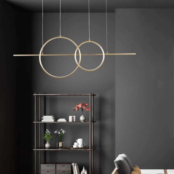 LED полилей на кабел LAURA LED/42W/230V златен