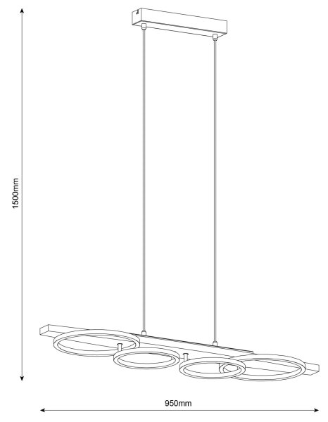 LED полилей на кабел MELISA LED/35W/230V от бор