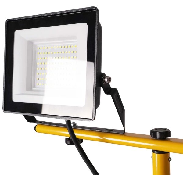 LED прожектор със стойка 2xLED/50W/230V 6500K IP65 жълт