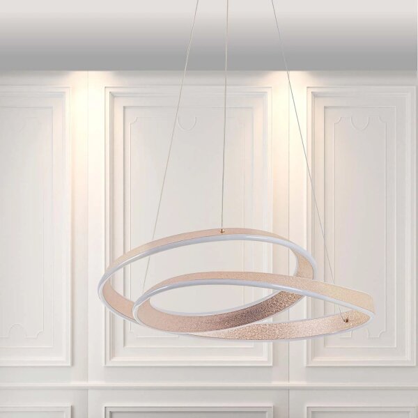 LED полилей на кабел GLOW LED/75W/230V 4000K pr. 60 cm златен