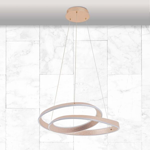 LED полилей на кабел GLOW LED/75W/230V 4000K pr. 60 cm златен