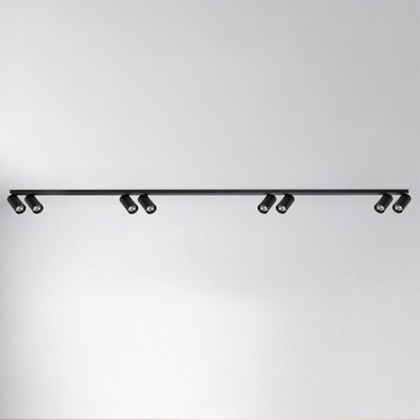 Brilagi - Точково осветително тяло SELE LONG 8xGU10/30W/230V черно