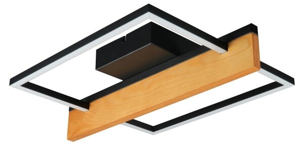 LED таванно осветително тяло LARYSA LED/11,5W/230V 35x45 cm в цвят бор