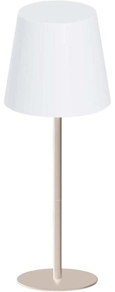 LED RGB димируема сензорна настолна лампа LUCIA, LED/2W/5V, 3600 mAh, IP44, бежова