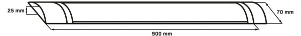 LED тръбно осветително тяло LED/30W/230V 4000K 90 cm черно