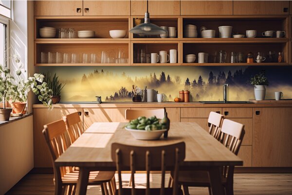 Фототапет за кухня - горски пейзаж 420 x 60 см