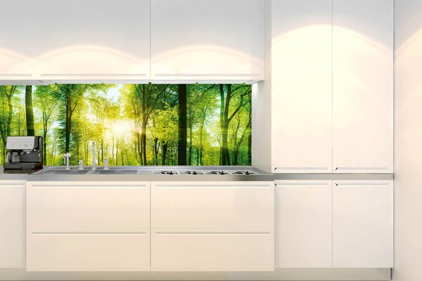 Фототапет за кухня - буйна зелена гора 180 x 60 см