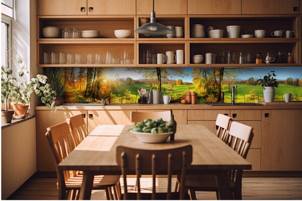 Фототапет за кухня - ливада 420 x 60 см