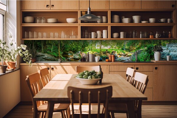 Фототапет за кухня - ботаническа градина 420 x 60 см