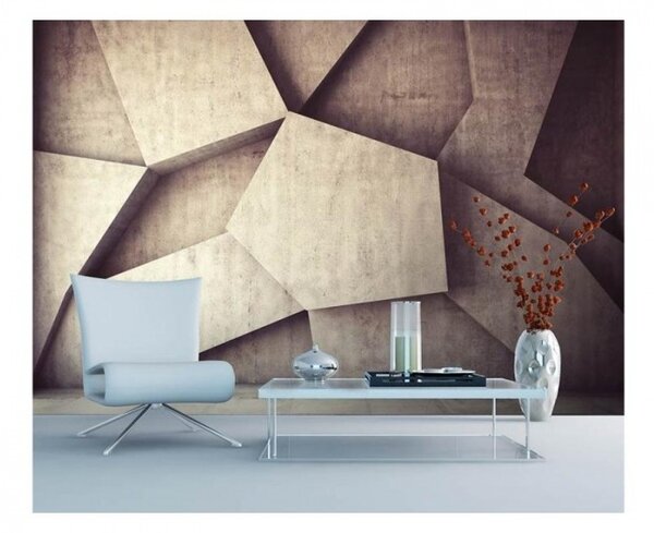 Флизелинов фототапет 3d бетонен фон 375 x 250 см
