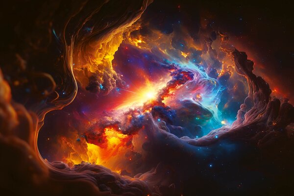 Флизелинов фототапет слънце и космос 375 x 250 см
