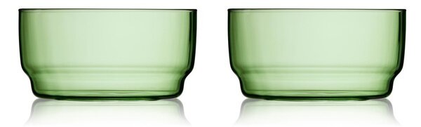 Зелени стъклени купички в комплект от 2 бр. 500 ml Torino – Lyngby Glas