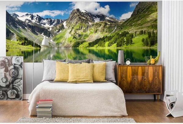 Панорамни флизелинов фототапет езеро 375 x 150 см
