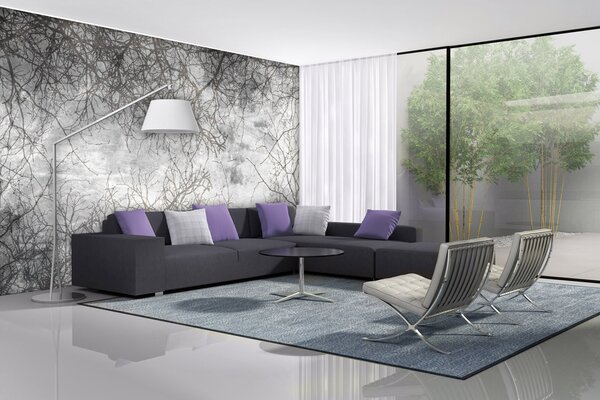Флизелинов фототапет абстрактни клони 375 x 250 см