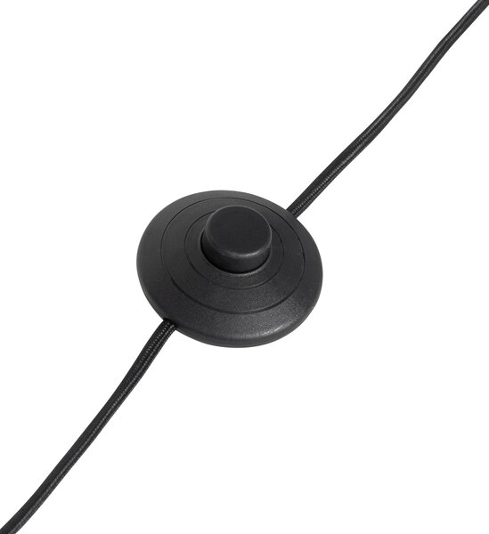 Модерна подова лампа от орехово дърво с бежов букле абажур 50 см - Tripod Classic