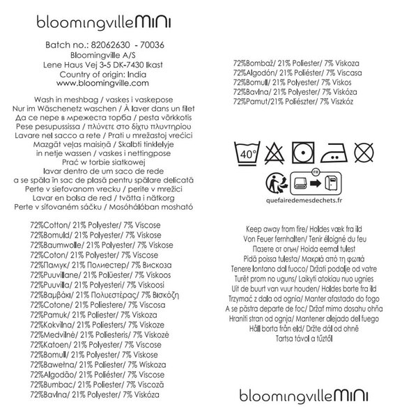 Бебешко одеяло от рециклиран памук 130x160 cm Cherry – Bloomingville Mini