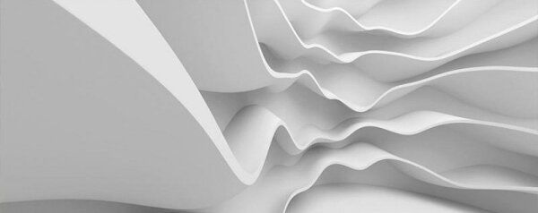 Панорамни флизелинов фототапет 3d футуристична вълна 375 x 150 см