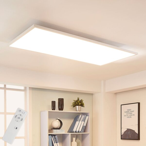 Arcchio LED панел Arya, с възможност за димиране, 119 cm x 59 cm, метал, Затъмняване, Бял, кабинет / офис, Пластмаса, Модерен